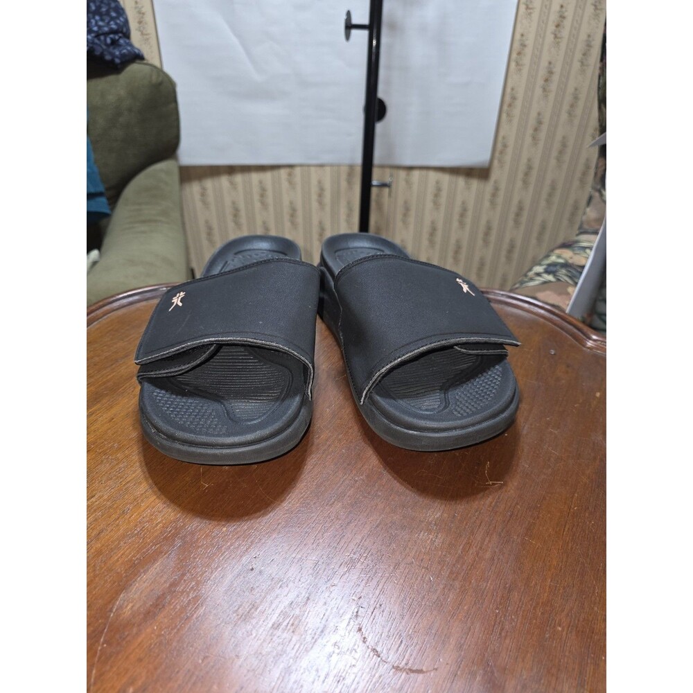 KURU Slides Womens 11 Black Comfort Sandals KURUCLOUD Orthopedic Recovery